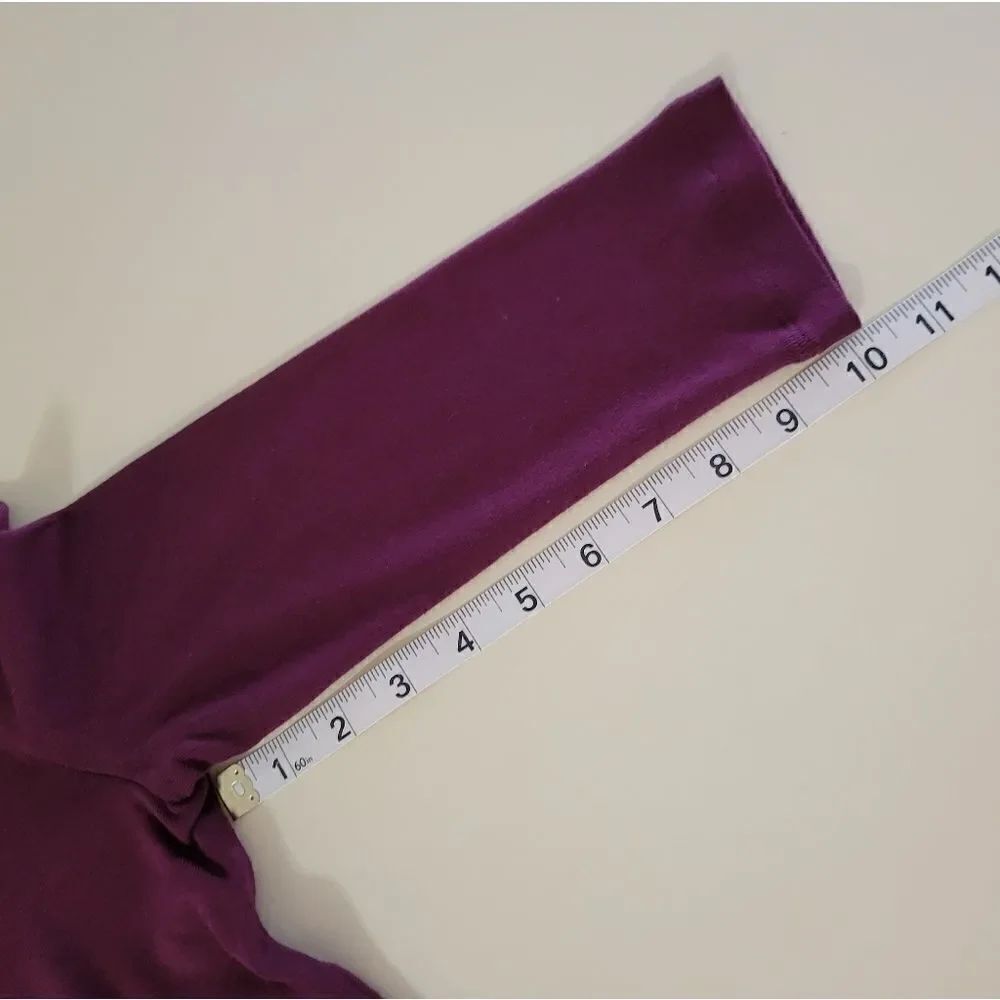 Talbots Ruffle V-neck Top - Picture 7 of 9